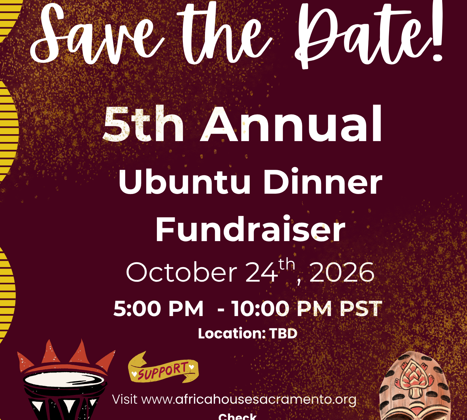 Save the Date: Africa House Sacramento's 5th Annual Ubuntu Dinner