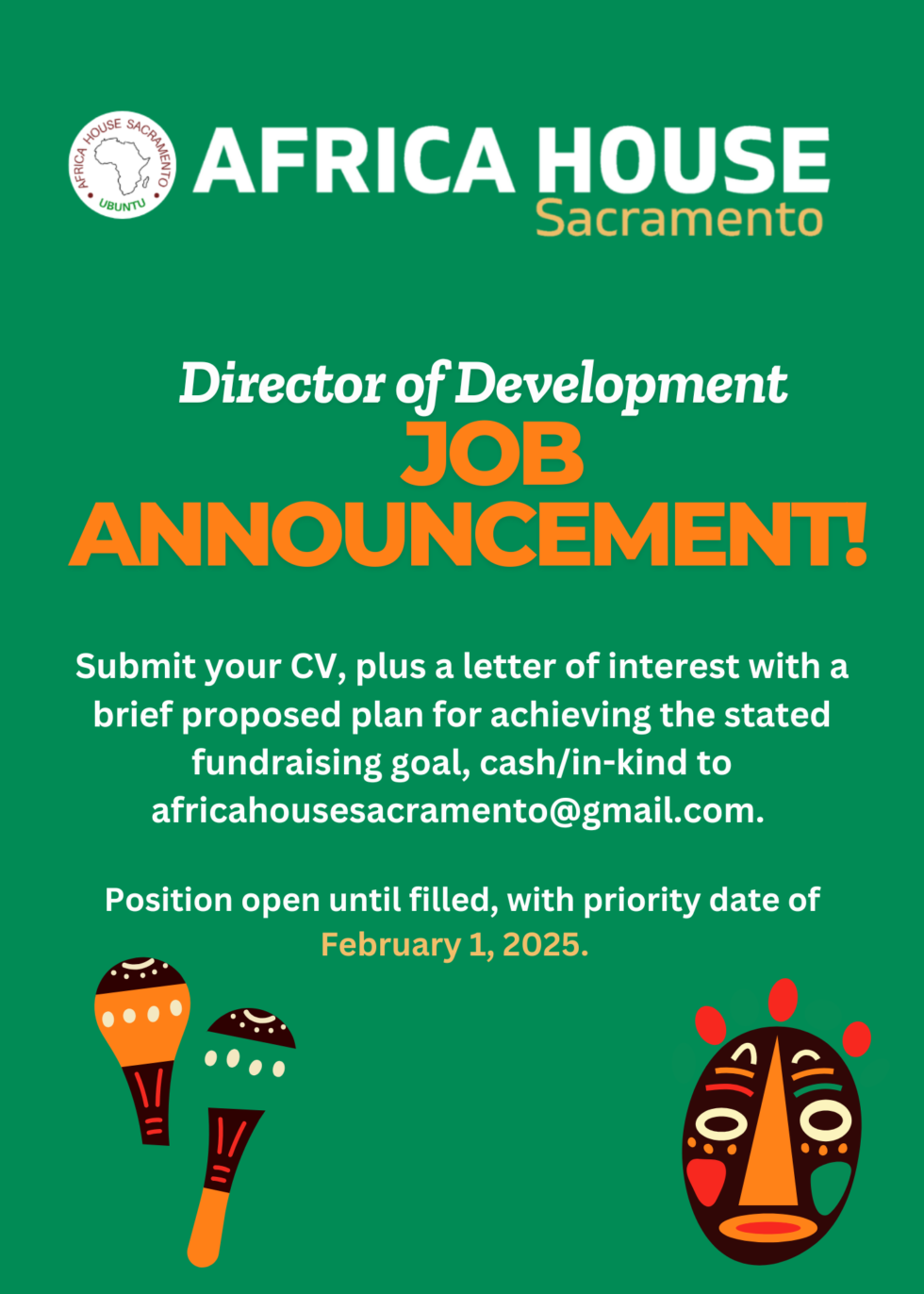 Job Announcement: Director of Development!