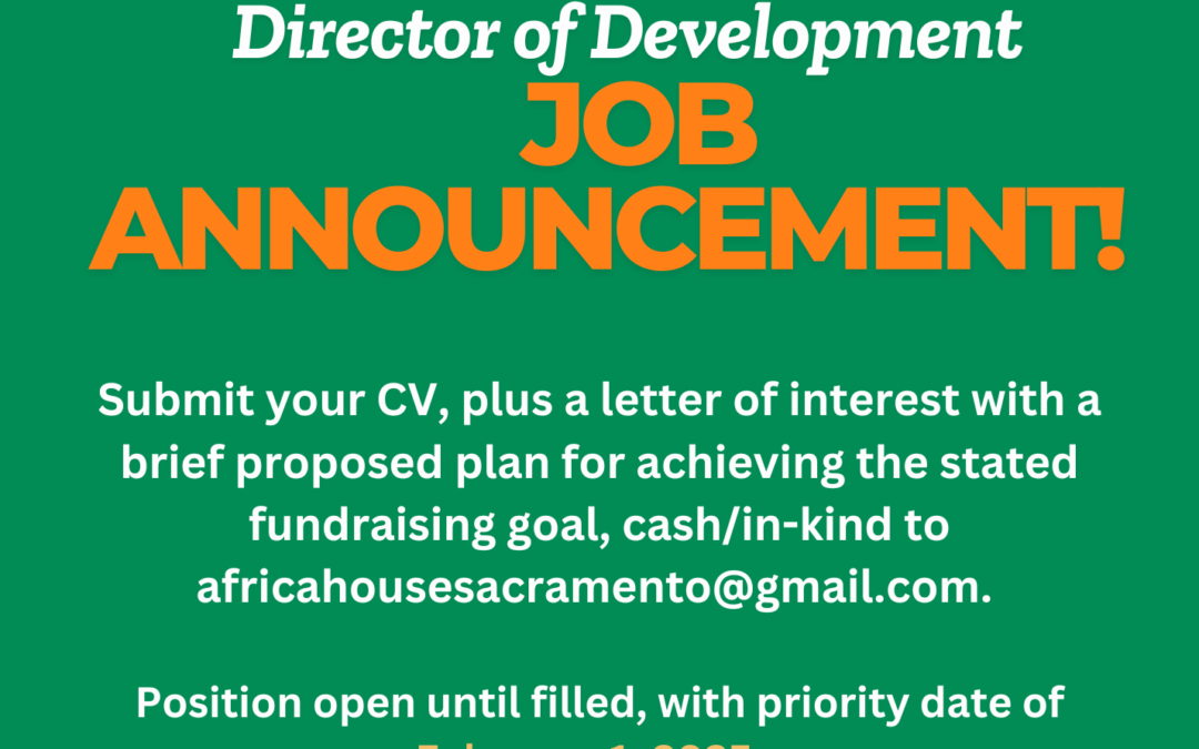 Job Announcement: Director of Development!